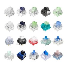 Clicky Mechanical Keyboard Switches Sample Pack 20pcs Kailh Gateron Outemu Mix picture