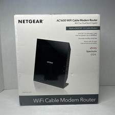 Netgear AC1600 Wifi Cable Modem Router C6250 Black Xfinity Spectrum NEW picture