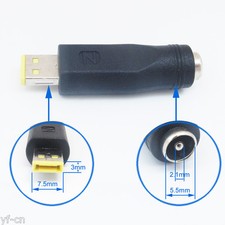 1pc 5.5x2.1mm to Mini Square DC Power Plug Charger converter Adapter For Lenovo picture