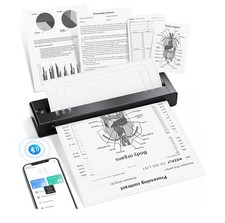 TATTMUSE Wireless Portable Printer for Travel, 2025 Upgraded Inkless. picture