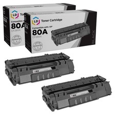 LD Comp Replacements for HP 80A CF280A 2pk Black Laserjet Pro 400 M401dw M401dne picture