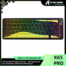 ATTACK SHARK X65PRO HE Wireless Rapid Trigger Keyboard Magnetic Switch picture