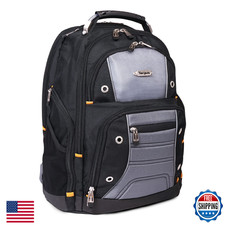 Targus Drifter II Laptop Backpack Black Gray Men Business Travel Water-Resistant picture