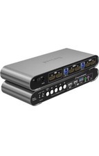 2 Computers 2 HDMI Monitors Matrix Automatic KVM Switch 4K@60Hz picture