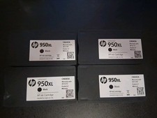 Hp 950XL High Capacity Black Ink Cartridges Four pieces Read Description  picture