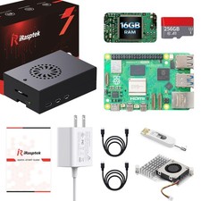 iRasptek Starter Kit for Raspberry Pi 5 16GB RAM - Pre-Loaded with 256GB... picture