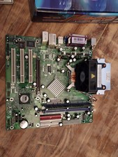 VINTAGE MACH SPEED PM800BMS MOTHERBOARD NEW CAPS, HEATSINK, P4 3.2GHz CPU, RAM + picture