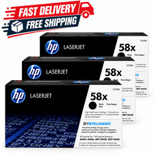 ✅ HP 58X High Yield Black Toner 3-Pack | CF258X | For LaserJet Pro M404 M428 MFP picture