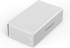 2 Bay USB3.0 Hard Drive Enclosure External Aluminum For 2.5
