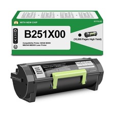 B251X00 Toner Cartridges with chip High Yield Compatible for Lexmark B251X00 ... picture