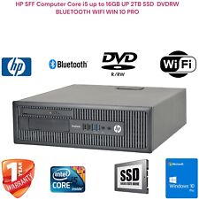 HP SFF Computer PC DESKTOP  i5 UP TO 16GB 2TB SSD DVDRW WIN 10 PR WIFI BLUETOOTH picture