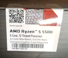 AMD Ryzen 5 5500 Cpu + Apevia ATX-PR600W Prestige 600W picture