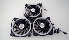 Lot of 3 CyberPower PC Case Cooling Fan 120mm DF1202512SEMN  12VDC 0.2A picture