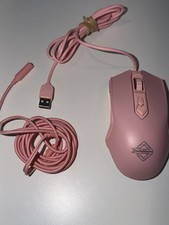 Ajazz AJ52 Pink Wired RGB Gaming Mouse Optical 7 Button Backlit Braided Cable picture