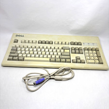 Vintage Dell AT101W Keyboard Wired Mechanical GYUM90SK PS/2 picture