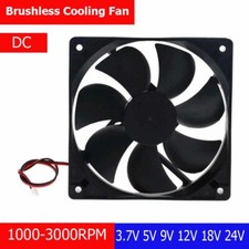 DC 3.7V-24V Brushless Chassis Cooling Fan 12025 120mm x 120mm x 25mm 2 Pin Cable picture