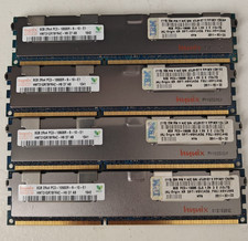 Lot of 4 Hynix 8GB DDR3-1333 PC3-10600R ECC Registered RDIMM Server RAM HMT31GR7 picture