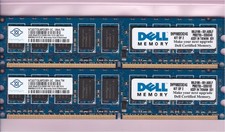 4GB 2x2GB PC2-5300E DELL SNPF6802CK2/4G NANYA NT2GT72U8PD0BY-3C DDR2-667 ECC KIT picture