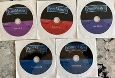 Print Master Gold 11 - 5 CD-ROMS for windows 95 92 2000 me XP NT 4 picture