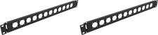 1U Hinged D-Series 12 Connectors Punch-Out Component Panel for 19 Inches Sound, picture