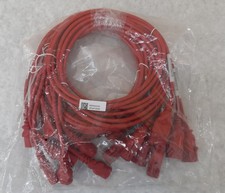 Lot of 10 SSEMCO P-Lock C14 to C13 Power Cord 6 ft Red P/N 614130-940607 picture