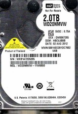 WD20NMVW-11W68S0,  HBCVJBBB,  WESTERN DIGITAL 2TB, USB 3.0 WXB1  AUG 2012 picture