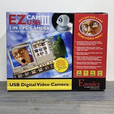 VINTAGE Ezonics EZ Web Cam III Model EZ-306 - Beige 3 in 1 PC Camera picture