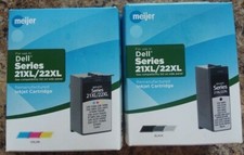 New Dell Series 21 XL/ 22 XL inkjet cartridge set (black cartridge and color ) picture