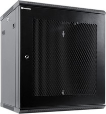 12U Wall Mount Server Cabinet IT Network Rack Enclosure Lockable Door and Side picture
