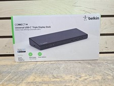 Brand NEW BELKIN INC007 CONNECT Universal USB-C Triple 4K Display Dock SEALED picture