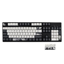 JSJT Ink Lotus Keycaps OEM Profile Japanese Keycaps 140 Keys PBT Dye Sublimat... picture