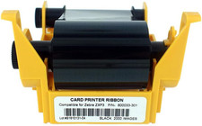 800033-301 Black Monochrome Resin Ribbon for Zebra ZXP3 Card Printer 2000 Prints picture