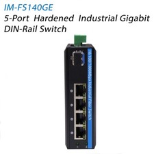 OLYCOM Harsh Outdoor 5-Port Gigabit Ethernet Fiber Converter Industrial DIN-Rail picture