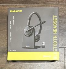 WAXOP WX-HS012 Bluetooth Noise Canceling On-Ear Boom Headset Stand Black picture