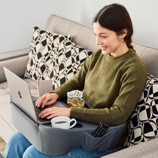 TabCouchCaddy Oversized Lap Desk Pillow 27in Foam Couch Desk Cup Holder picture