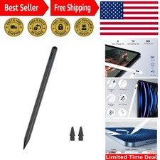 Versatile Black Stylus Pen with Replacement Nib & Battery Indicator Lights picture