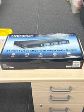 TRENDnet TPE-224WS 24-Port 10/100Mbps Web Smart PoE Switch - Open Box picture