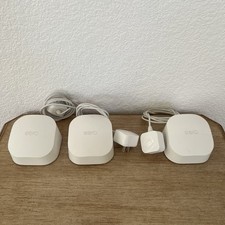 Eero 6 Mesh WiFi System 3 Nodes + 2 Power Adapters Cables Tested Working Bundle picture