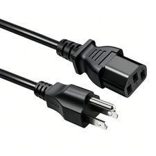 5 FT 18AWG 3 Prong Plug 10 Amps 125 Volts AC Power Cable Compatible with Elec... picture