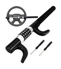 Tevlaphee Steering Wheel Lock, Car Lock Anti Theft Keyless Extendable Retract... picture