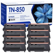 8PK TN850 Black Toner Cartridge Compatible With Brother HL-L5200DWT HLL6200DW picture