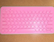 heyday Wireless Compact Keyboard Pink/Blue and black mouse Logitech picture