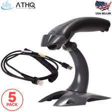 5 PACK Honeywell Voyager 1200G 1D Laser Barcode Scanner USB w/Stand Wired NEW picture
