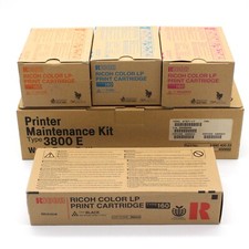 Ricoh Type 160 Color LP Print Cartridges Black Magenta Cyan Yellow Maint Kit picture