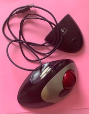 Logitech TrackMan T-RB22 Cordless Trackball Mouse Receiver  Works No Right Click picture