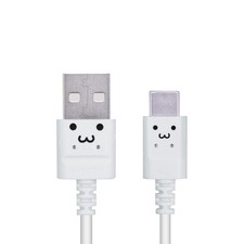 ELECOM USB-A to USB-C Cable 0.3m 3A USB 2.0 MPA-ACXCL03NWF White Japan Import picture