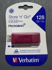 128gb Verbatim Store N Go Usb Flash Thumb Drive Hardware password encryption picture