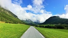 Landscape nature mountains road Custom Gaming Mat Desk picture