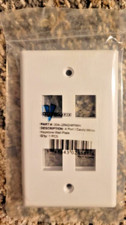 VERTICAL CABLE 4-PORT WHITE 304-J2642/4P/WH KEYSTONE PLATE picture
