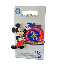 2025 Disney Parks Mickey Mouse 25 Years Anniversary of Authentic Pin Trading picture